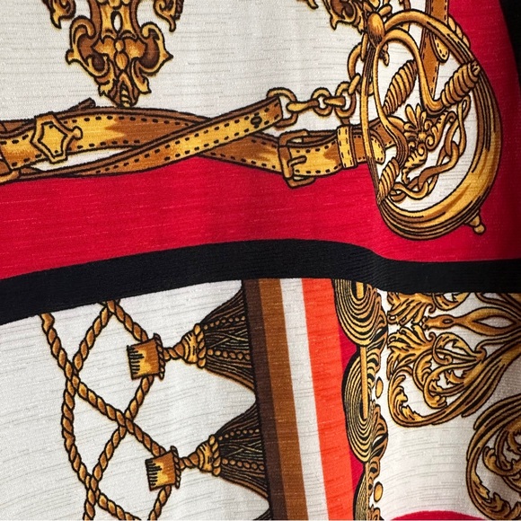 Multicolor Scarf Pattern Dress - Picture 3 of 4